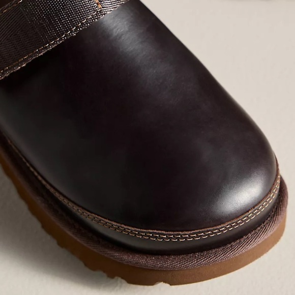 UGG® LEATHER GOLDENSTAR SLINGBACK CLOGS - Picture 4 of 9